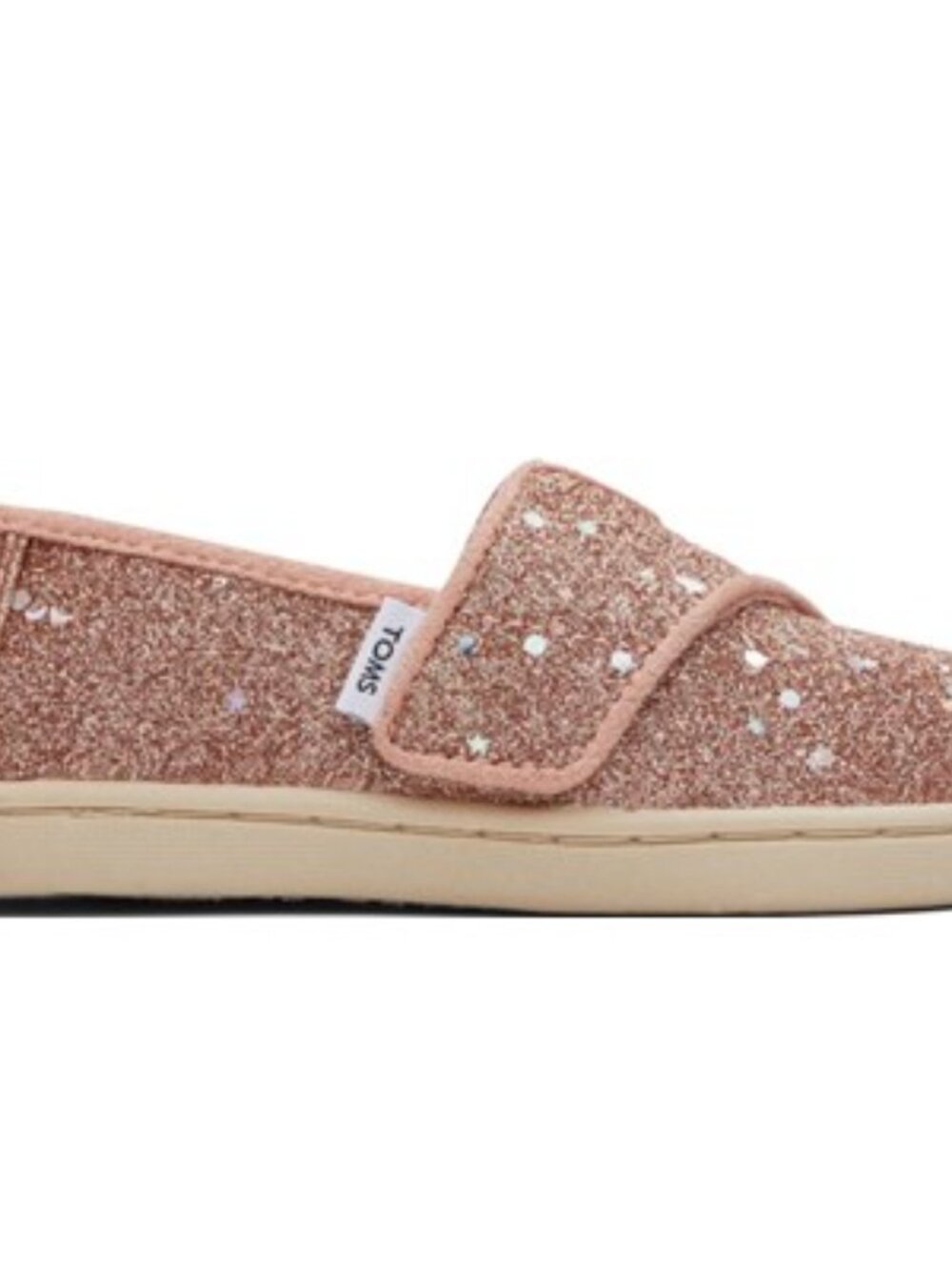 Toms - Tiny Alpargata Espadrille, size 8 US toddlers, color pink.